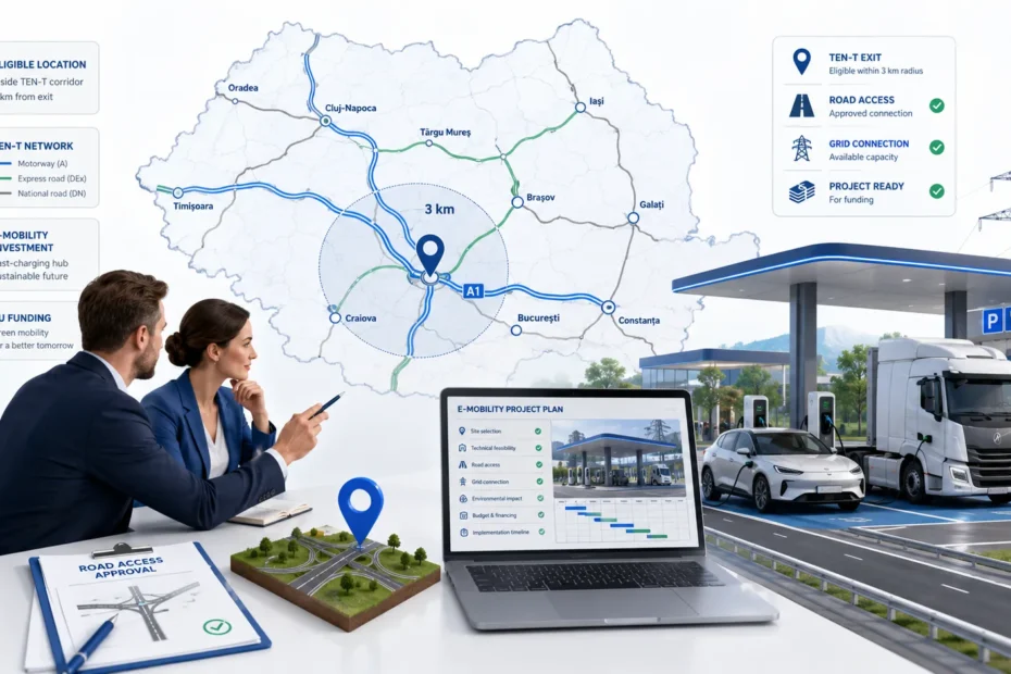 e-Mobility RO condiții de amplasament